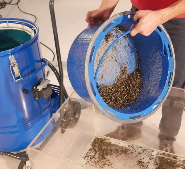 Worker using Industrial Cleaning Device