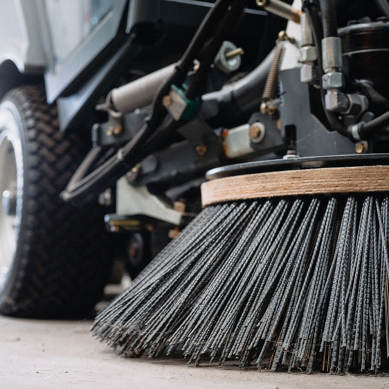 industrial floor scrubber