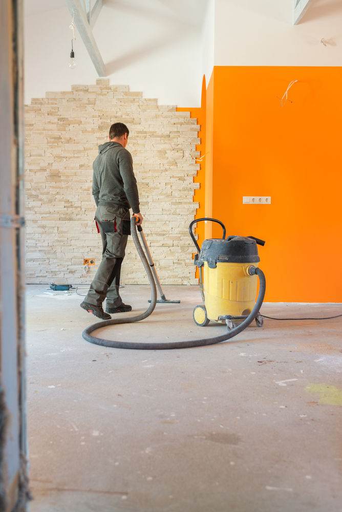 industrial cleaning equipment worker